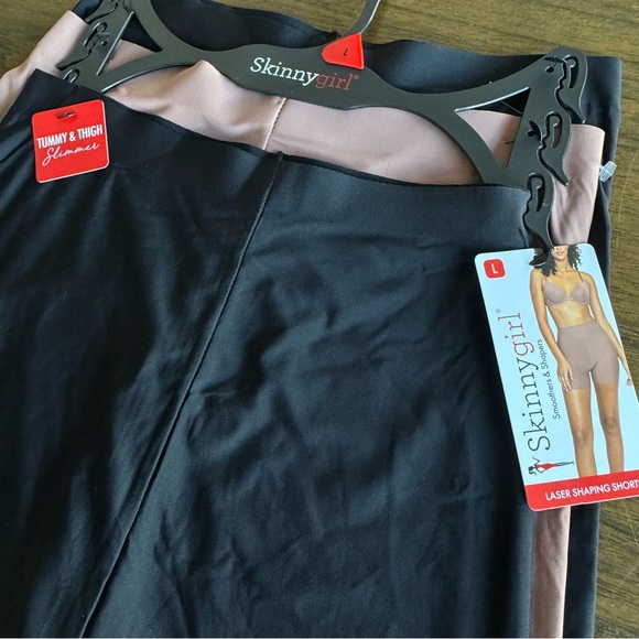 3-pc Skinnygirl Smoothers Shapers Women’s Black Pink Seamless Shorts size L NWT - Picture 6 of 12